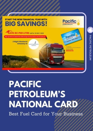 Pacific Petroleum’s National Card: Best Fuel Card for Your Business