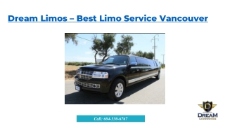 Best Limo Service Vancouver - Dream Limos