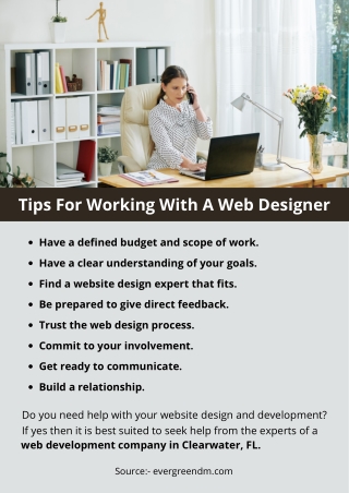Tips For Working With A Web Designer