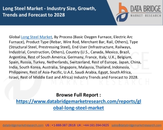 Long Steel Market – Industry Trends and Forecast to 2028
