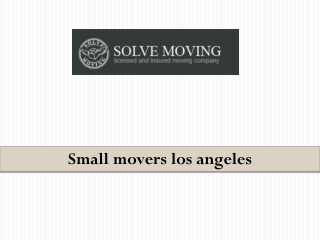 Residential local moving