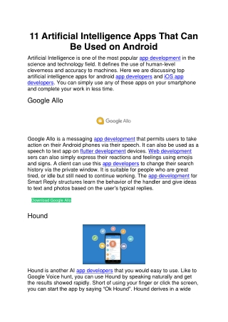11 Artificial Intelligence Apps That Can Be Used on Android