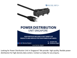 Power Distribution Unit Singapore