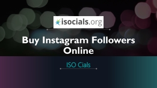 Buy Instagram Followers Online