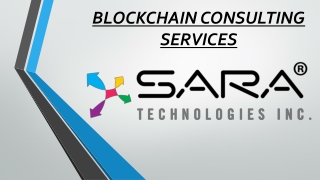 BLOCKCHAIN CONSULTING SERVICES
