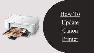 Update Canon Printer Driver | Easy Steps