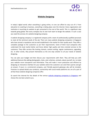 Website Designing