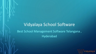 Best School Management Software Telangana , Hyderabad