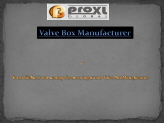 A Great Valve Box Manufacturer