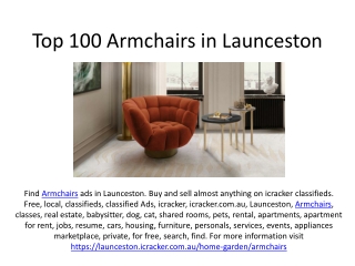Top 100 Armchairs in Launceston