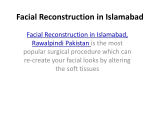Facial Reconstruction in Islamabad 776