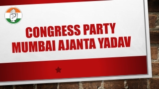 Congress party mumbai Ajanta Yadav