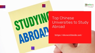 Top Chinese Universities to Study Abroad