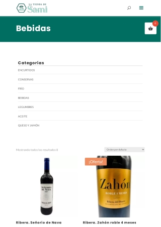 Tienda online de alimentación y bebidas