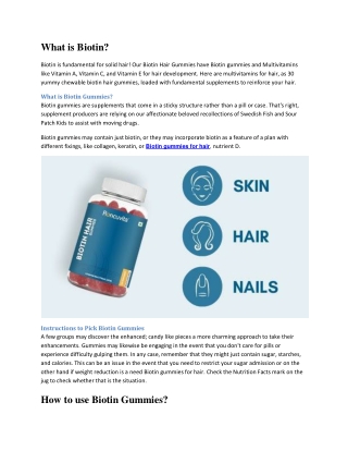 Can Hair and Nails Vitamins Cause Weight Gain