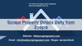 Scrape Property Details Daily from Zoopla