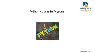 Python course in mysore