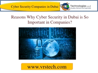 Reasons Why Cyber Security in Dubai is So Important?