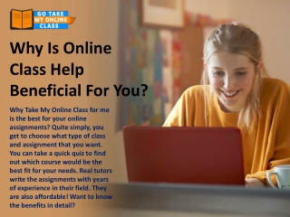 Why Is Online Class Help Beneficial For You