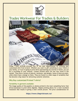 Trades Workwear For Tradies & Builders