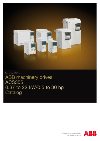 ABB Machinery Drives ACS355 0.37 to 22 kW/0.5 to 30 hp Catalogue | Seeautomation