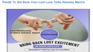 Get Back Your Lost Love