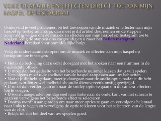 Bellen instagram Nederland hulp voor jou