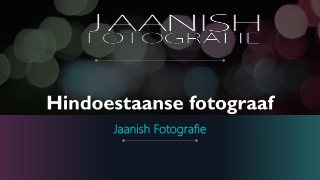 Hindoestaanse fotograaf