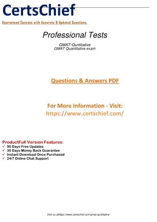 GMAT-Quntitative Practice Questions 2021