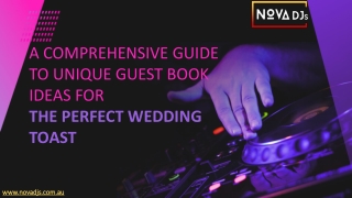 Unique Guest Book Ideas for the Perfect Wedding – Nova DJs