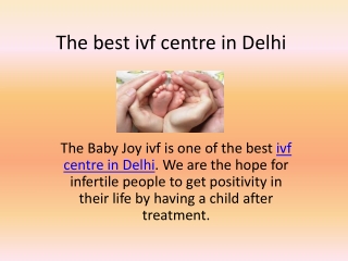 The best ivf centre in Delhi