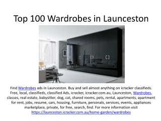 Top 100 Wardrobes in Launceston