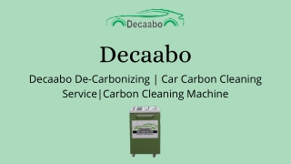 Car Carbon Cleaning Machine