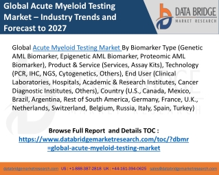 Acute Myeloid Testing Market