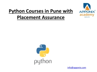python course in pune PPT