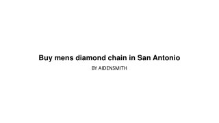 Buy mens diamond chain in San Antonio