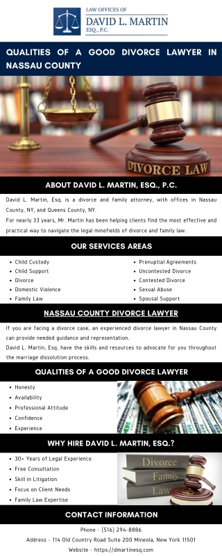 Qualities of a Good Divorce Lawyer in Nassau County