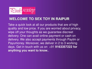 Sex Toys in Raipur