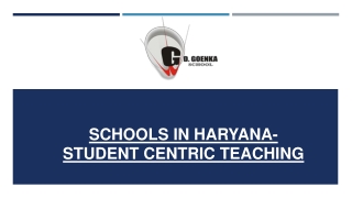 Schools in Haryana-Student Centric Teaching