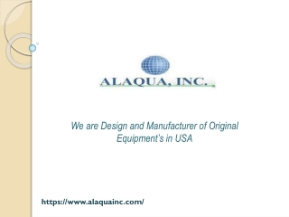 Industrial Equipment Supplier, Alaqua Inc, PPT