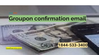 Groupon confirmation email