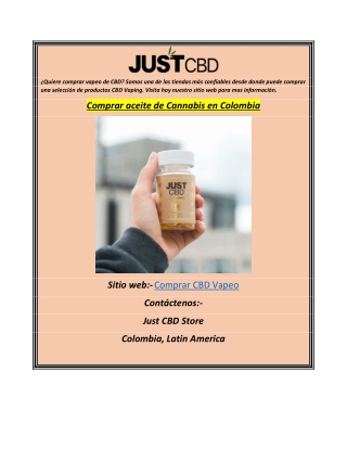 Comprar aceite de Cannabis en Colombia