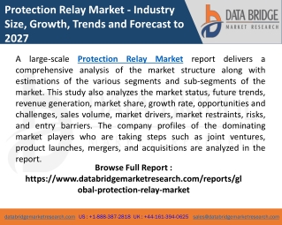 Protection Relay Market 2021 Geographical Segmentation, Outlook,& Industry Size
