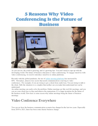 Online meeting platforms
