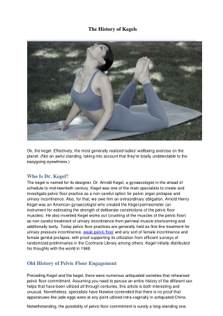 THE HISTORY OF KEGELS word-converted