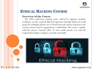 Ethical Hacking Course