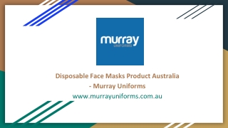 Disposable Face Masks Product Australia - Murray Uniforms