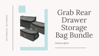Best Rear Drawer Storage Bag Bundle From Outback Offgrid