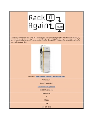 Allen-bradley 1769-of4  Rackitagain.com