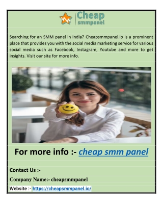 Cheap SMM Panel | Cheapsmmpanel.io